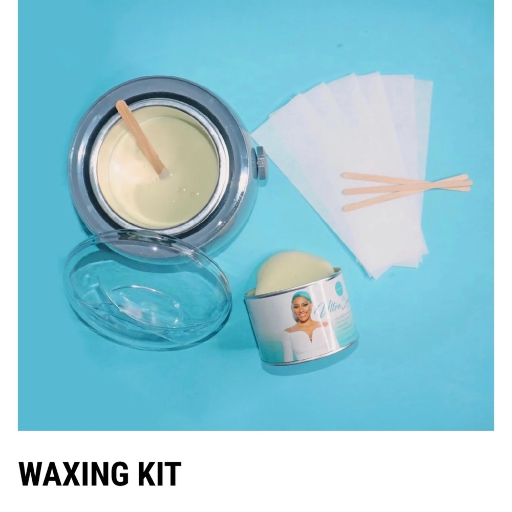 Waxing Kit with warmer, ultra sensitive cream, wax strips, wax applicators. New.